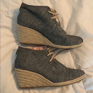 TOMS Chambray Desert Booties